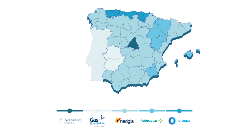 mapa distribuidoras de gas en españa mapa distribuidoras de gas en españa
